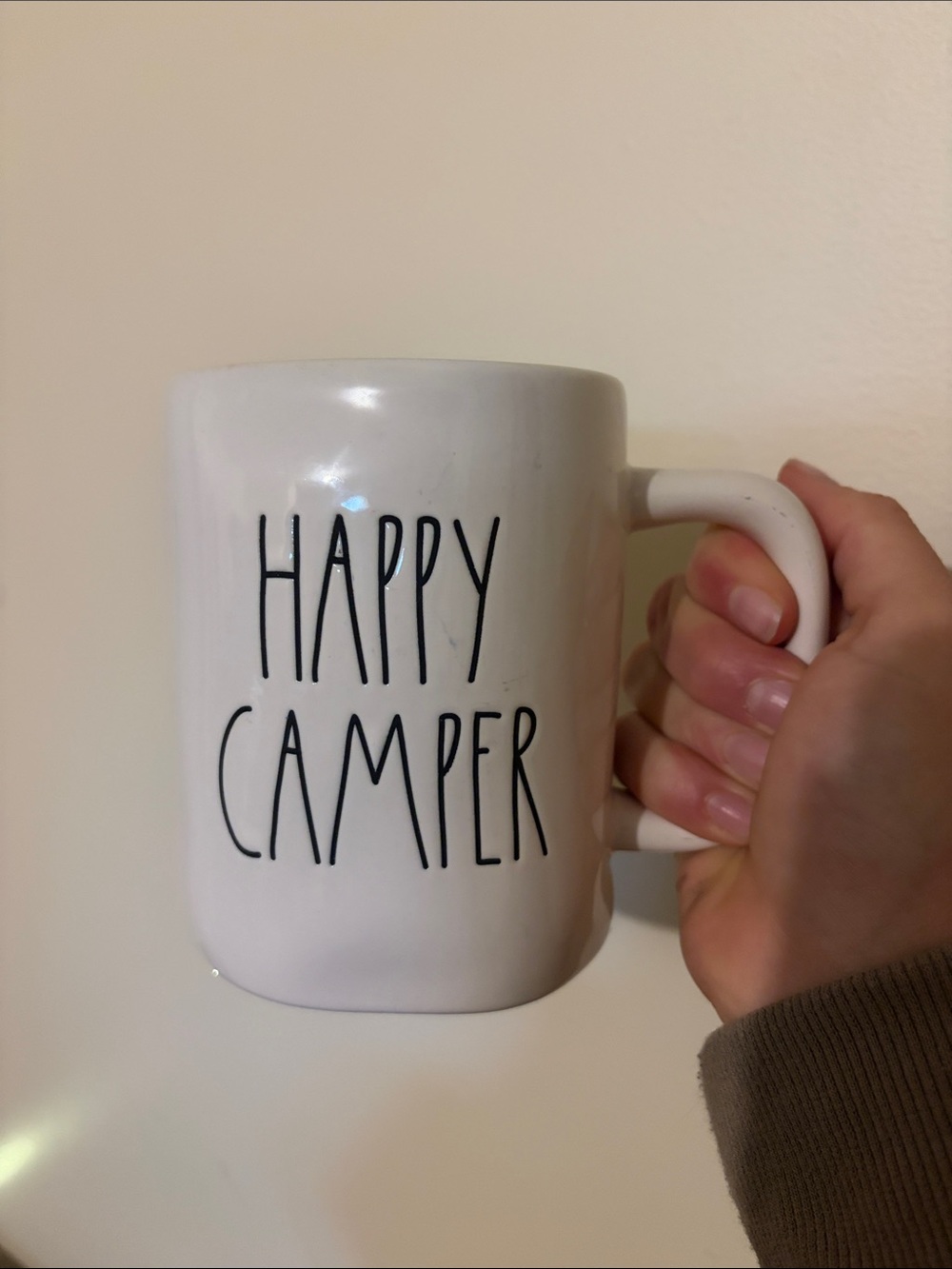 Happy Camper White Ceramic Coffee Mug
